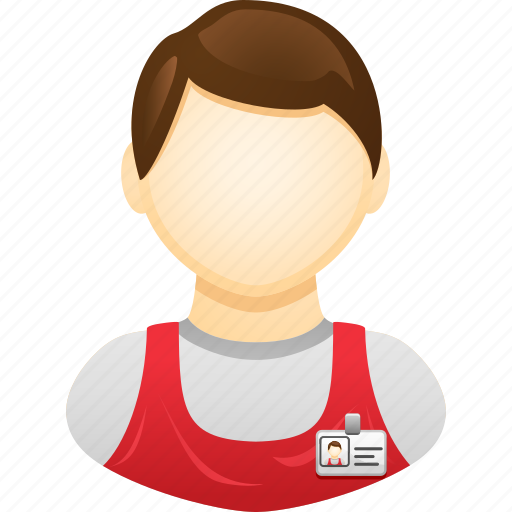 Apron, man, retail, shop assistant, store, worker icon - Download on Iconfinder