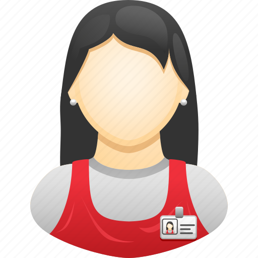Apron, retail, shop assistant, woman, worker icon - Download on Iconfinder