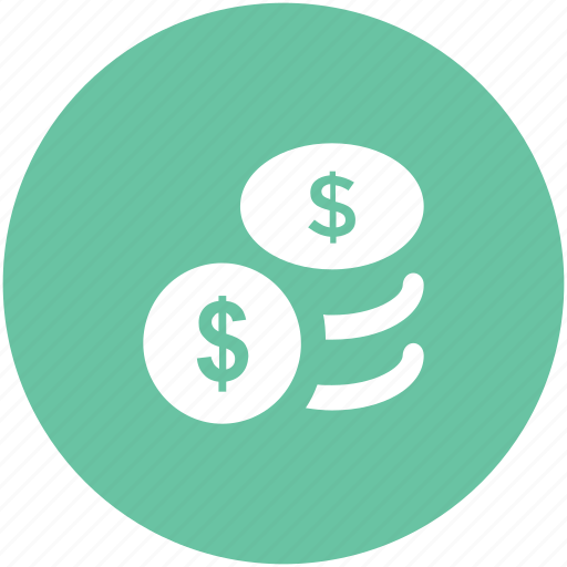 Change, coins, dollar coins, donation, funds, money icon - Download on Iconfinder