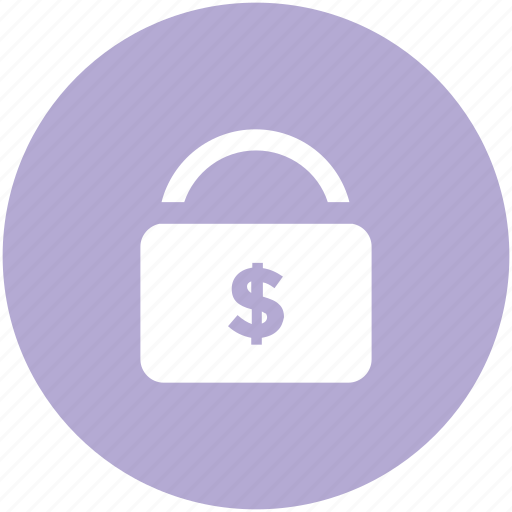 Dollar sign, finance security, insurance concept, lock, safe banking, savings, shielding icon - Download on Iconfinder