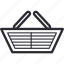 basket, goods, market, shopping 