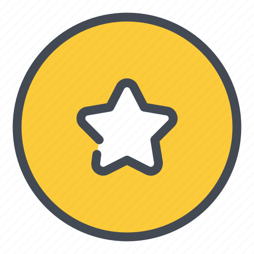 Star, best, favorite, circle, sign icon - Download on Iconfinder