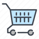 shop, shopping, cart, trolley