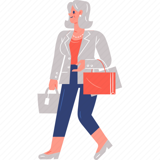 Shopping, woman, old, sale icon - Download on Iconfinder