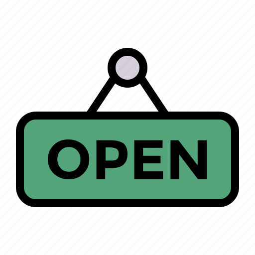 Open, sign icon - Download on Iconfinder on Iconfinder