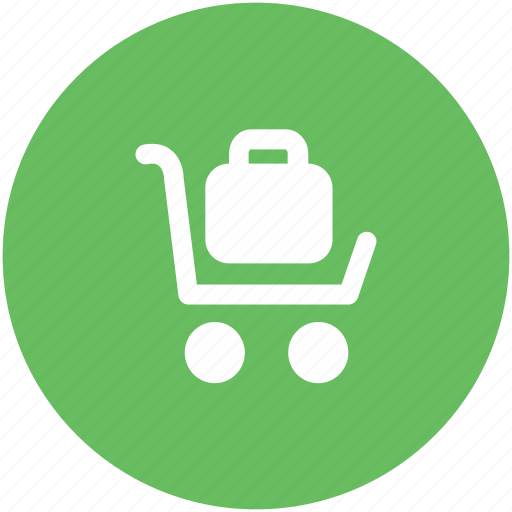 Arrival, departure, hotel service, luggage, luggage cart, luggage trolley, trolley icon - Download on Iconfinder