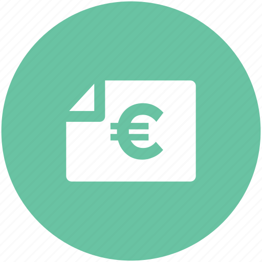 Bank document, bank statement, banking, commerce, euro statement, finance, financial document icon - Download on Iconfinder