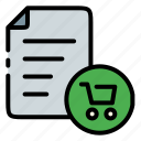 order, checkout, purchase order, online shopping, shopping cart, cart, list, task, checklist