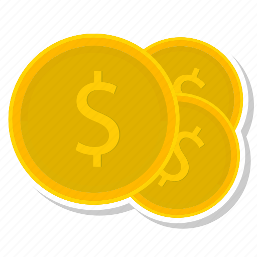 Coin, coins, dollar, gold, money icon - Download on Iconfinder
