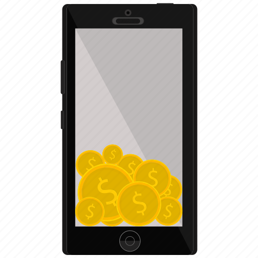 Coin, dollar, iphone, mobile, smartphone icon - Download on Iconfinder