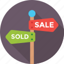 sale, shopping, signage, signpost, sold