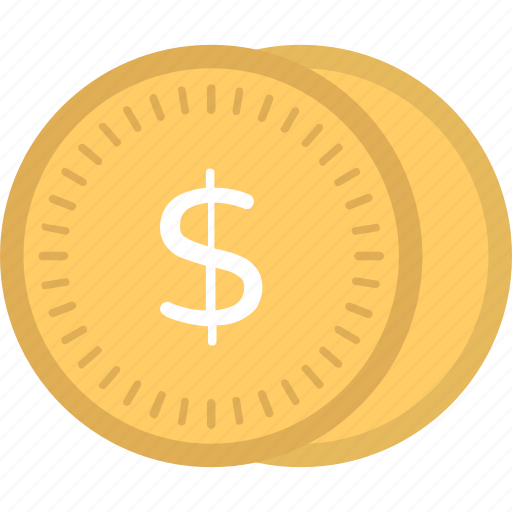Cash, currency coins, dollar coins, money, savings icon - Download on Iconfinder
