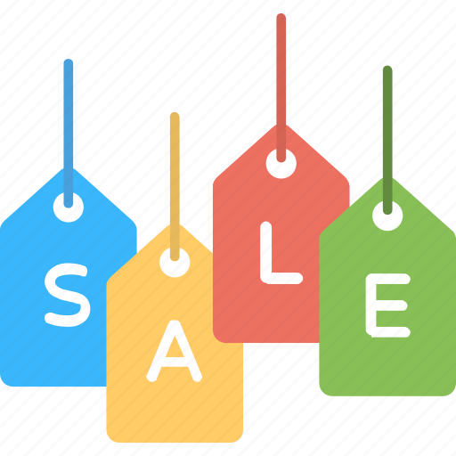 Hanging sale tags, price labels, sale labels, sale poster, sale tags icon - Download on Iconfinder