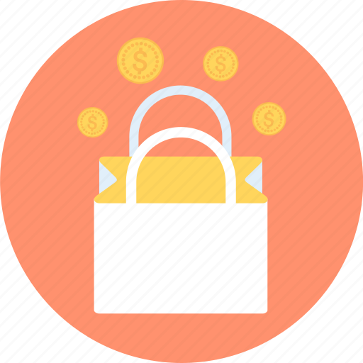 Bag, coin, money, shopping, shopping bag icon - Download on Iconfinder