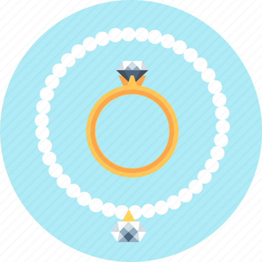 Diamond, gold, jewelery, necklace, ring icon - Download on Iconfinder