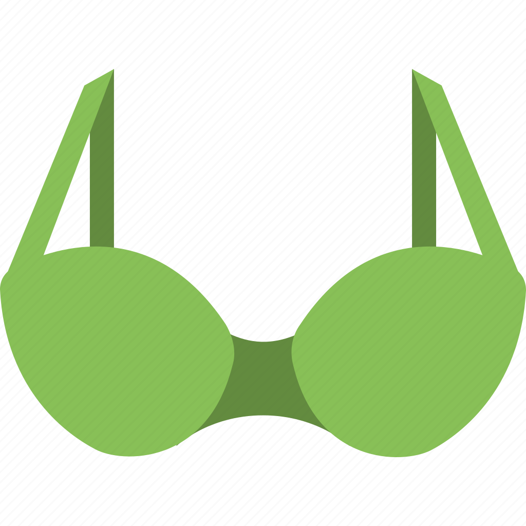 Bikini, bra, brassier, green bra, undergarments icon - Download on ...