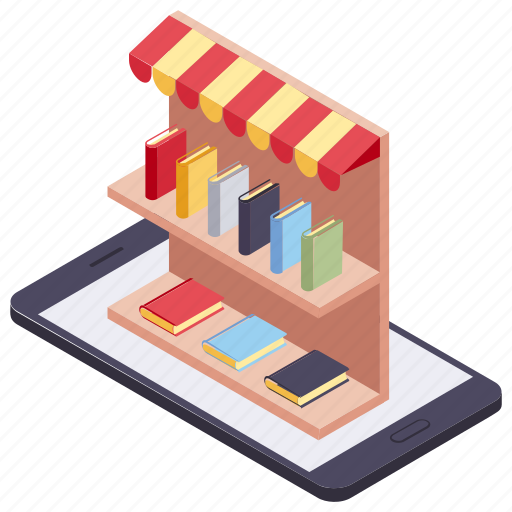 Internet Market Kiosk Online Book Online Store Shopping Store Icon