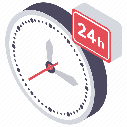 24h works, all time, emergency service, full day, helpline icon - Download on Iconfinder