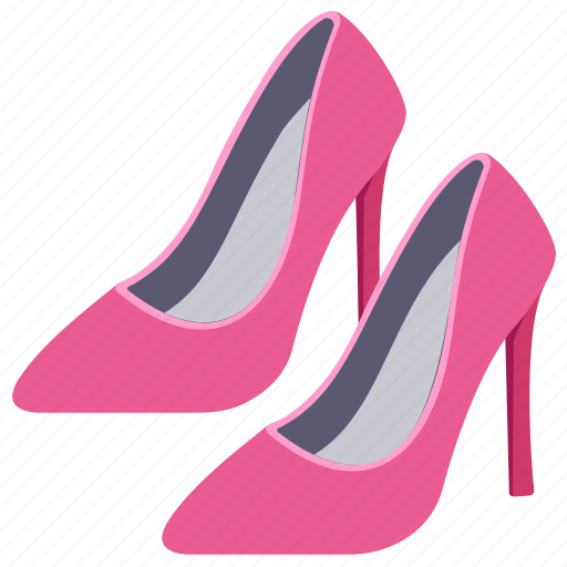 Footwear, heel shoes, heels, high heel, women shoes icon