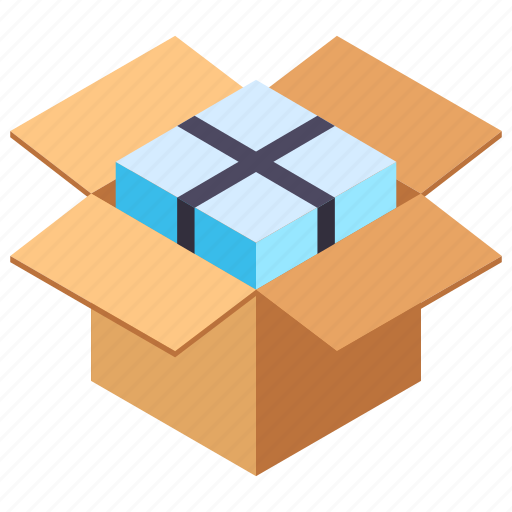 Box, gift box, gift container, gift crate, packed gift icon - Download on Iconfinder