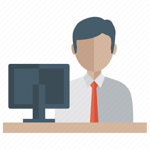 Attendant, front desk officer, manager, receptionist, server icon - Download on Iconfinder
