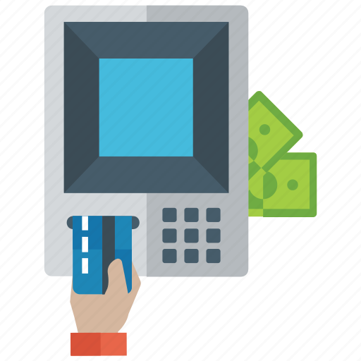 Atm machine, automated teller, cash machine, payment terminal, swipe machine, withdraw money icon - Download on Iconfinder