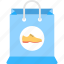 male shoe and shopping bag, shoe paper carrier bag, shoe store bag, shoes shop, shopping bag with shoe sign 
