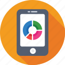 analytics, infographic, mobile, mobile graph, online graph