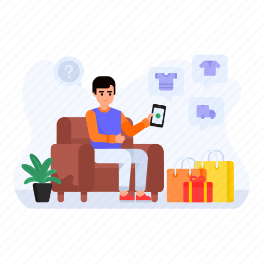 Online shopping, online products, mobile shopping, mcommerce, e-commerce illustration - Download on Iconfinder