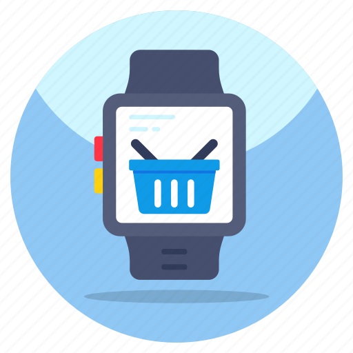 Smartwatch shopping, smartband, smart bracelet, ecommerce watch, wristwatch icon - Download on Iconfinder