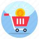 handcart, pushcart, cart, shopping cart, commerce