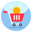 handcart, pushcart, cart, shopping cart, commerce 