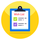 checklist, shopping list, task list, todo, wishlist