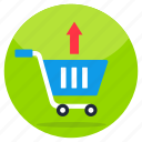 handcart, pushcart, remove from cart, shopping cart, commerce