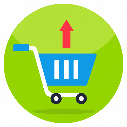 Handcart, pushcart, remove from cart, shopping cart, commerce icon - Download on Iconfinder