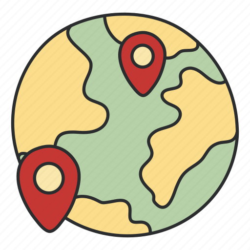 Global location, pin, map, pointer, gps icon - Download on Iconfinder