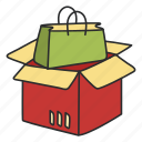package, parcel, box, packaging, cardboard