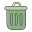 dustbin, trash, bin, wastebin, garbage can 