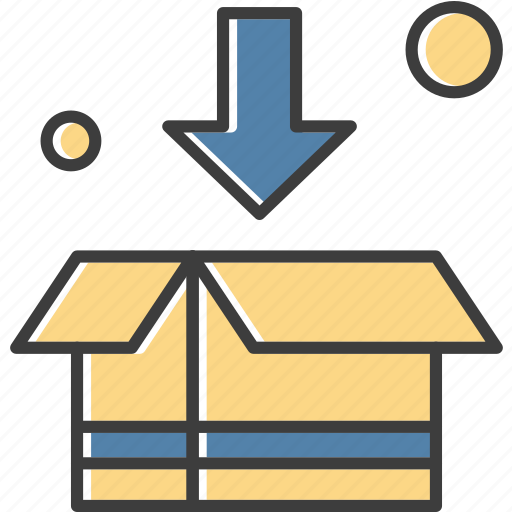 Arrow, box, down, download icon - Download on Iconfinder