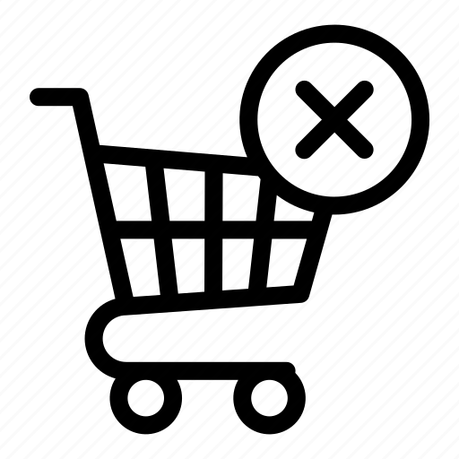 Cancel, commerce, delete, grocery, shopping, shopping cart icon - Download on Iconfinder