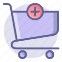 add, buy, cart, commerce, e, shopping, trolley