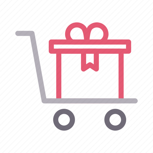 Dolly, gift, present, surprise, trolley icon - Download on Iconfinder