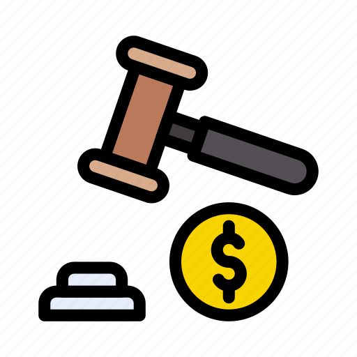 Auction, dollar, hammer, law, shopping icon - Download on Iconfinder