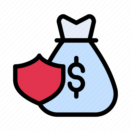 Bag, dollar, money, security, shield icon - Download on Iconfinder
