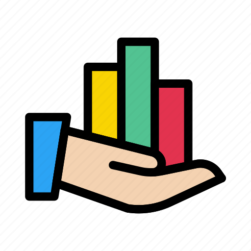 Chart, graph, hand, marketing, shopping icon - Download on Iconfinder