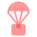 airdrop, shipping, delivery, parachute, package, logistics, cargo