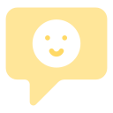 positive, feedback, happy, face, speech, bubble, communication, conversation
