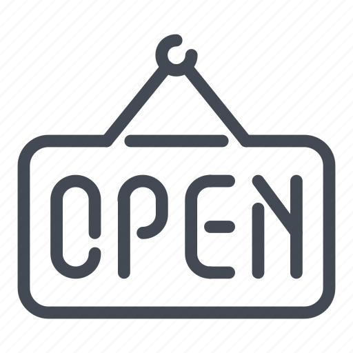 Shop, sign, open, door icon - Download on Iconfinder
