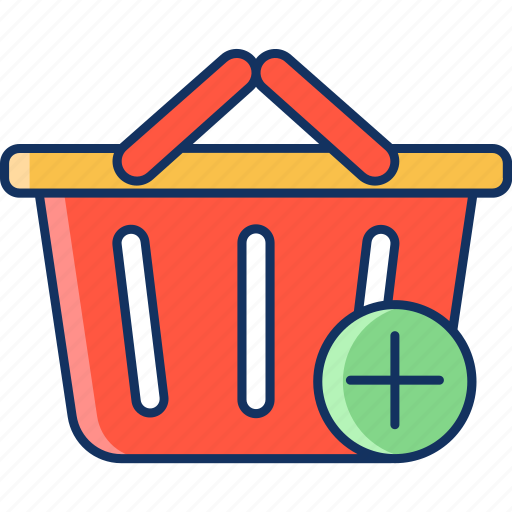 Add to cart, basket, color, lineal, sale, trolley icon - Download on Iconfinder