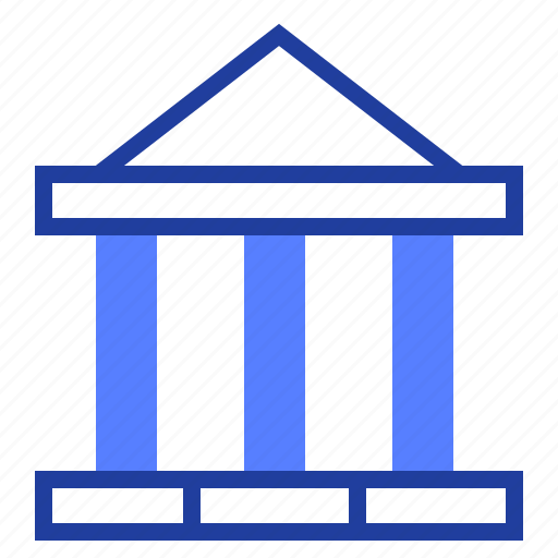 Bank, building, department, pillar icon - Download on Iconfinder